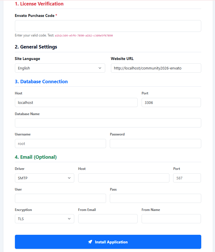 Application install 2