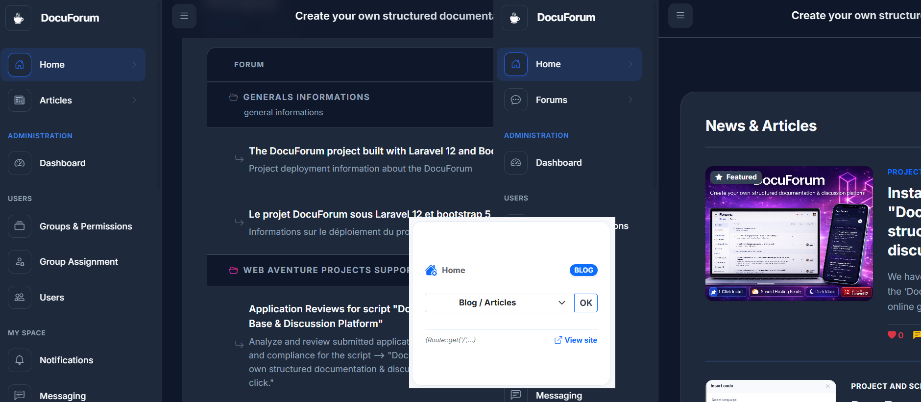 Forum vs Blog Mode Switcher